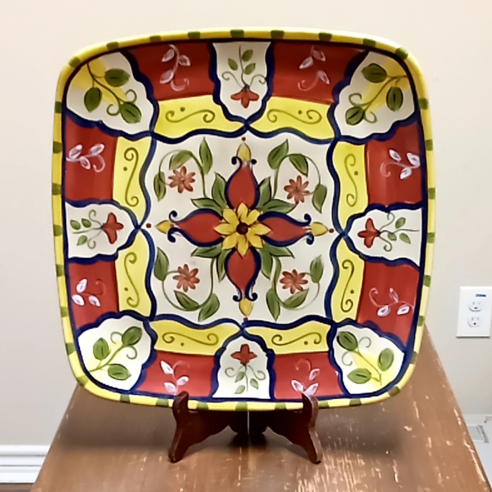Pier 1 Retired handpainted Platter Vallarta Collection